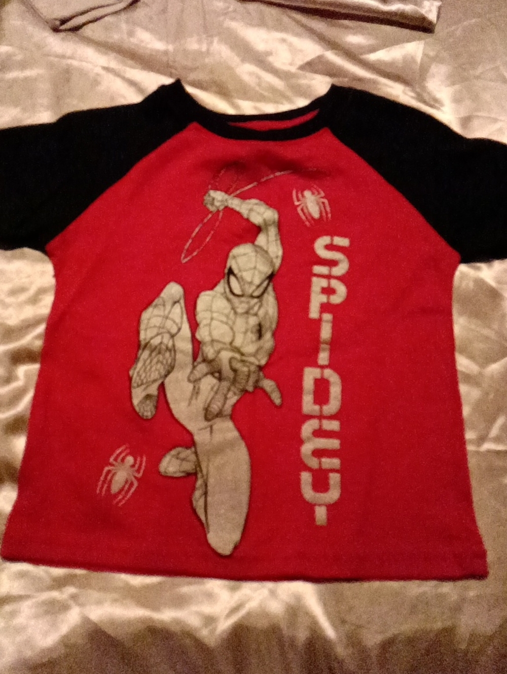Marvel Red and Black Spider-Man Raglan Shirt